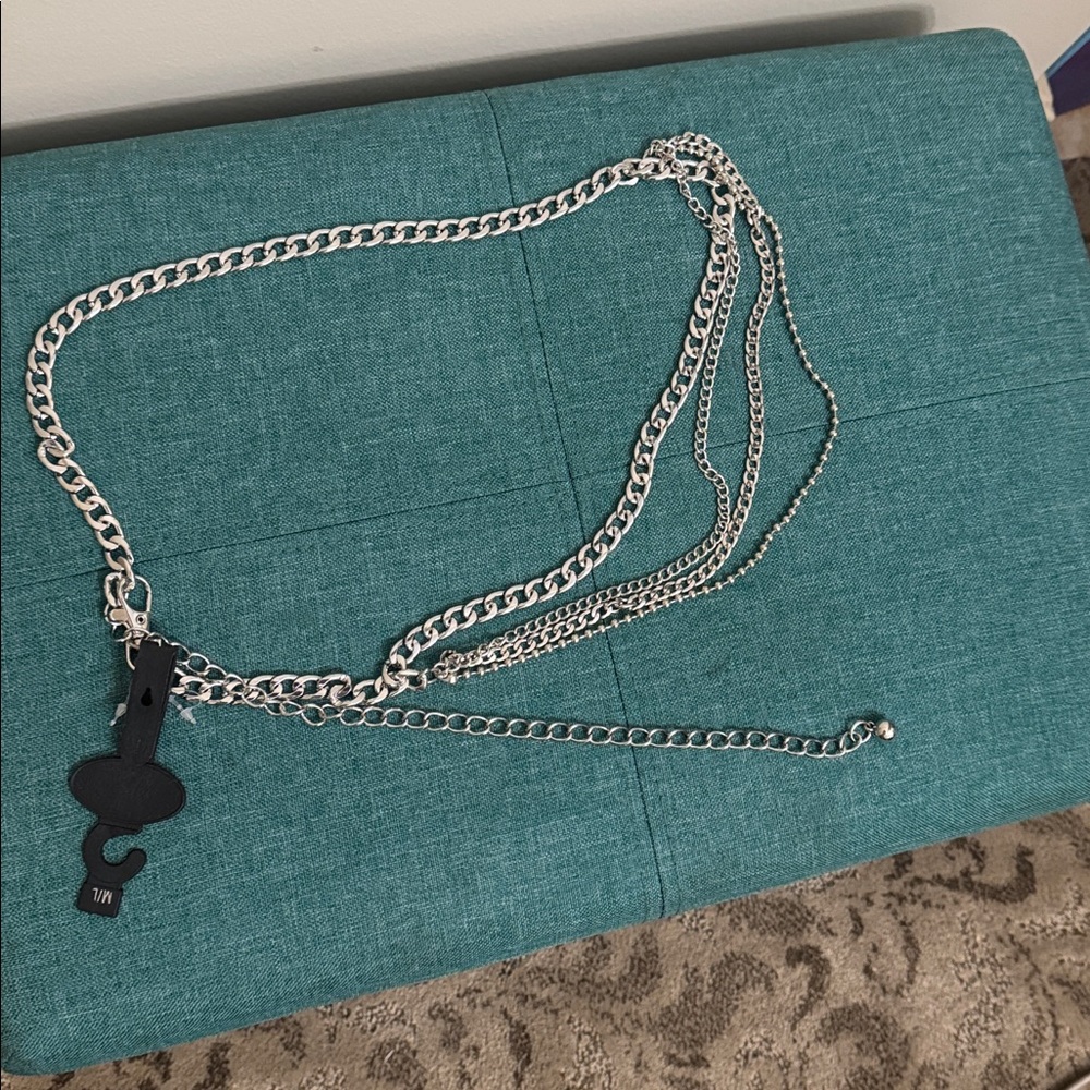 Silver Chain Waist Belt